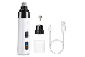YOUTHINK Tagliaunghie Elettrico per Cani Gatto Professionale Smerigliatrice per Le Unghie per Animali, Due Tipi Rotazioni con Ricarica USB