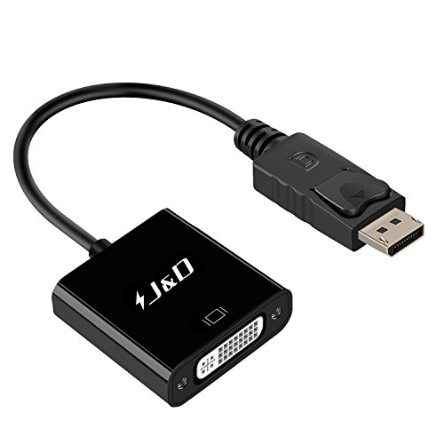 DP auf DVI, J&D Goldbeschichteter Displayport DP auf DVI 1080P Full HD Kabel Adapter Konverter Male to Male