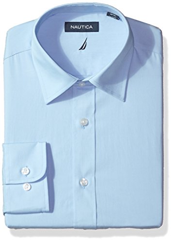Nautica Mens Classic Performance Solid Poplin Spread Collar Dress Shirt |  Desertcart Brunei