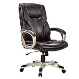 AmazonBasics Chaise de Bureau, Hauteur réglable - Marron