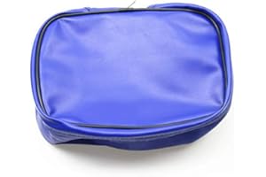 BHYShop Universal Dirt Bike Offroad PU Leder Werkzeugtasche Aufbewahrungswerkzeug Für Motorrad Honda Kawasaki Yamaha XR250 KLX250 DRZ 250 (Blau)