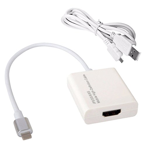 Gazechimp 1080P 8 Polig HDMI Cable Video Umwandler Adapter for iPad / iPhone5/ /6/ 6 s - 3