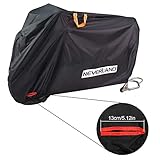 3. 【☛Einzigartiges Sicherdesign】--- Zweite ist es für die Sicherdesign. Unsere Motorrad Abdeckung enthalt 2 phosphoreszierenden Streifen im Vorseit und 1 Streife im Rückseit, die als Warnzeichen in der Nacht dienen, werden Sie und Ihre Motorrad nachts besser geschützt.