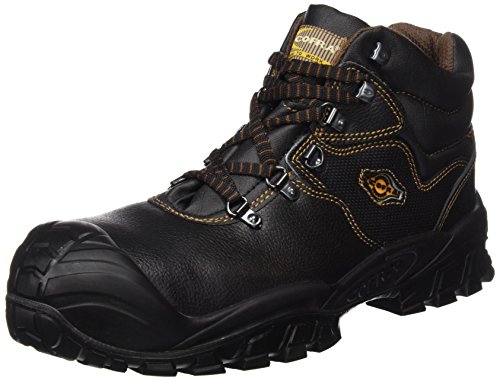 Cofra 40-NT210000-44 - Seguridad Botas S3 Src Nueva Reno Uk Tecno Seguridad altos zapatos, Negro, Cuero, Tamaño 44