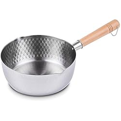 MyLifeUNIT - Casserole Yukihira traditionnelle japonaise en acier inoxydable - 22 cm de large