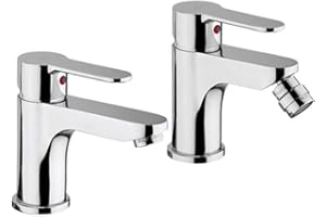 CERAMICSTORE Set di miscelatori Paffoni Blu lavabo e bidet