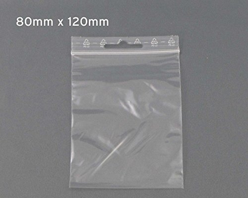 100 x Octopus Druckverschlussbeutel 80mm x 120mm, ZIP Beutel mit Druckverschluss, wasserdicht, Verpackungsbeutel, Gleitverschlussbeutel mit Eurolasche für verschiedenste Produkte - 4