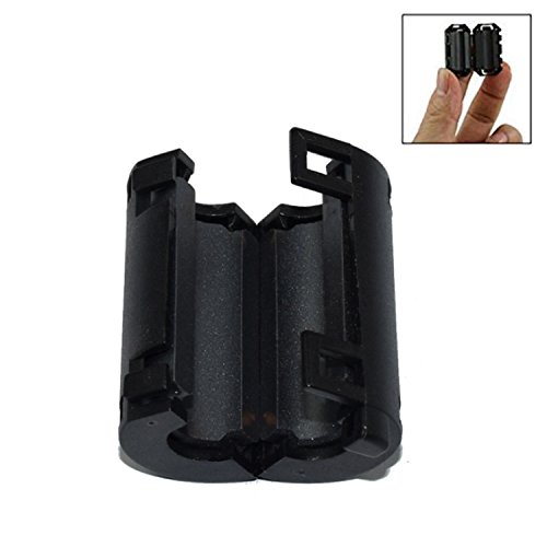 AsiaLONG 10 Stück 11 mm Durchmesser Ferritkern RFI Ferritkernfilter zum EMI Clip On, Rauschunterdrücker-Kabel mit Ferritkern Filter - 5