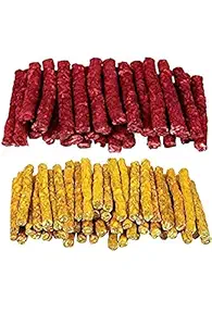 Pet D Dog Chew Sticks Munchie Stick Mix Flavors Pack, Dogs Snacks, Treats, Chicken Mutton Combo (250Gram)