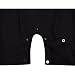 ZOEREA Baby Boys Formal Wear Wedding Suit Kids Toddler Gentleman One-piece Romper Jumpsuit Outfit Clothes Black Grey 0-24 Months