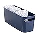Produktbild iDesign iDesign UNA Bathroom Vanity Organizer Bin for Health and Beauty Products/Supplies, Towels-16" x 6" x 6", Navy UNA Behälter im Badezimmer für Gesundheits-und Kosmetikprodukte, Marineblau