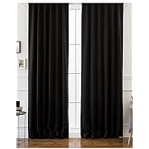 Evdepo Home Karartma Blackout Pilesiz Tek Kanat Fon Perde Siyah 150 x 250 cm