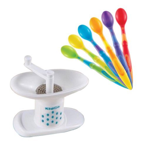 Kidco Food Mill with Soft Tip Infant Spoons