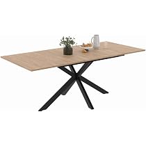 IDMarket - Table à Manger Extensible Rectangle Alix 6-10 Personnes ...