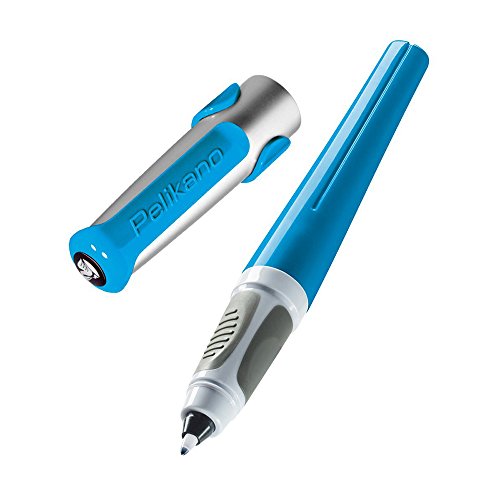 Pelikan 972406 - Tintenroller Pelikano R480, blau + 2 Patronen KM blau