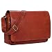 Produktbild STILORD 'Tom' Vintage Leder Umhängetasche für Studium Uni Büro Arbeit 15 Zoll Laptoptasche DIN A4 Schultertasche Messenger Bag Echtleder, Farbe:Cognac - Used