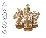 Saint Nicolas, Ange et Diable en pain d‘épices DELÍCIA, ensemble ... sur Amazon
