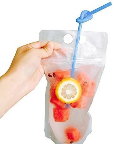 KiHomy 5.2''9.1'' 8mil Heavy Duty Hand-held Translucent frosted Reclosable Zipper Stand-up Heat-proof Plastic Pouches Bags with 1.5'' Bottom Gusset, Case of 50 by KiHomy