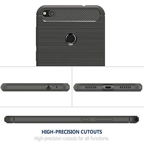Simpeak Funda Huawei P8 Lite 2017  Fundas Huawei P8 Lite 2017   Honor 8 Lite Nova Lite Carcasa P8 Lite 2017  No para Huawei P8 Lite  Funda Gel Silicona Premium TPU 5 2 Pulgadas  Gris