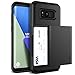 Produktbild Galaxy S8 Hülle, VRS Design® Schutzhülle [Schwarz] Schlagfesten Case Kratzfeste Stoßsichere Handyhülle Halbautomatik Schiebetür mit Kartenfach [Damda Glide] für Samsung Galaxy S8 2017