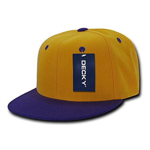 Decky2 Tone Flat Bill Snap Back Baseball Cap