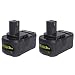 Produktbild FLAGPOWER P108 18V Wekzeug Akku für Ryobi ONE+ P108 P107 P122 P104 P105 P102 P103 Li-ion Batterie Ersatzakku (4.0Ah 2 Stück)