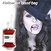 Produktbild Dailyinshop DIY Blutbeutel Wiederverwendbare Blut Energy Drink Bag Saft Energie Pack für Halloween (Farbe: transparent)