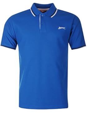 Slazenger Tipped Herren Polo Poloshirt T Shirt Kurzarm Classic Fit Tee Top