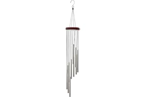 XPEX 1 Article Carillon a Vent Exterieur Bambou,Carillon Exterieur Jardin,Carillon à Vent avec 12 Tubes en Aluminium Carillon Éolienne pour Maison Patio Jardin Arbre Intérieur Extérieur