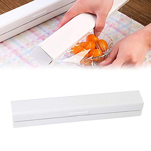 zezego Cling Film Cutter,Food Freshness Wrap Dispenser Wrap Cutter Foil Preservative Film Unwinding Cutting Foil Kitchen Accessories