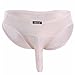 Produktbild FEESHOW Herren Lingerie Slips semi transparent mit Penishülle Briefs Unterwäsche Unterhose Nackt Schwarz Lila M L XL Nackt XL