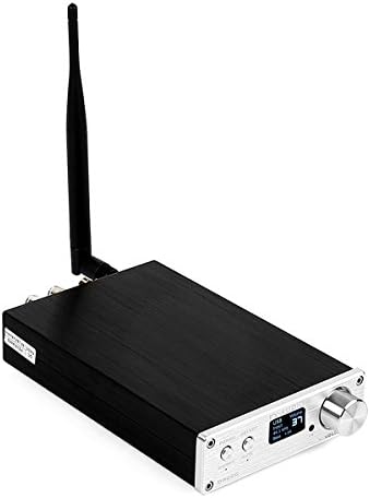 JouerNow FX D802C Digital Amplifier, 24 Bit 192KHz 2x80W, Bluetooth USB/AUX/Optical/Coaxial HIFI Stereo Amp, Remote Control Silver