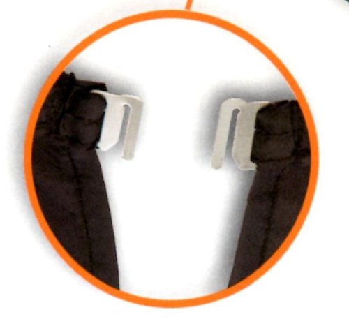 Friseurumhang FP SALON m. Hakenverschluss, stufenlos einstellbar – Farbe nach Wahl (schwarz) - 3