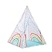 Produktbild Glhkkp-toys Fun-Spiel Kinderzelt Baby Spielhaus Tipi Bunter Regenbogen Indoor Faltzelt Mädchen Jungen Raumdekoration Spaß Spiele Zelt Mit Tragetasche (Farbe : C1, Größe : As Shown)