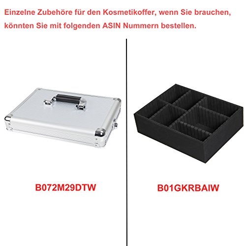 Yorbay Kosmetikkoffer Beautycase ALU Friseurkoffer Schminkkoffer Schmuckkoffer - 7