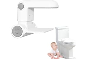 ZINUEEN Serrure de toilette pour enfant - Verrou de WC pour la sécurité de bébé, siège de toilette pour enfants - Protection dans la salle de bain - Serrure de couvercle de toilette pour bébé - Convient à la