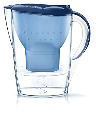 BRITA, Carafe Filtrante, Marella, 2.4L, 1 Cartouche Filtrante MAXTRA+ incluse - Bleu