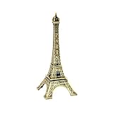 FCAROLYN Paris Eiffelturm Kunsthandwerk Kunst Statue Modell Figurine Center Raum-Dekor Schmuck Ständer Halter, 7.0 Zoll(Bronze) - 2