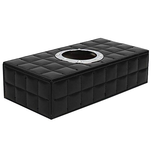 Preisvergleich Produktbild Contever® Tissue-Box Papiertuchbox Kleenex-Box fuer Hause, Buero Auto - Schwarz