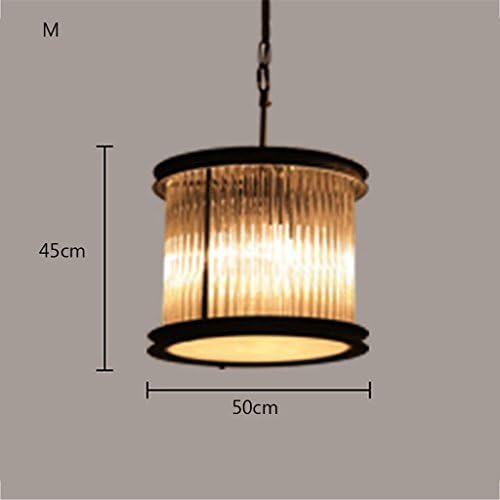 PRIDE S Modern American minimalist fashion creative glass rod RH chandelier ( Size : M )