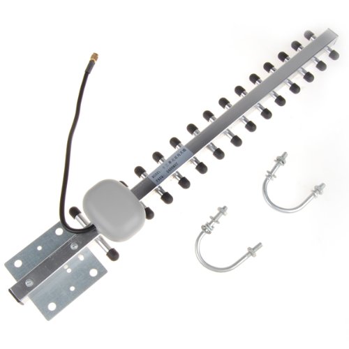 Preisvergleich Produktbild silbrig 13dBi 2.4GHz Wifi Yagi WLAN Antenne RP-SMA