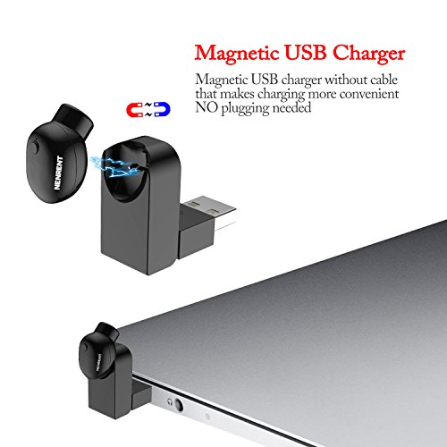 EZ Generation S600 Mini Auricolare Bluetooth,Invisibile V4.1 Wireless Bluetooth Orecchio Auricolare Headset Sportive Cuffie Auricolari Senza Fili Piccolo Cuffie Bluetooth con Microfono per iPhone,iPad,Macbook Air,Surface Pro4,Samsung Galaxy,Huawei,LG,Xiaomi,Vivo,Oppo,Sony,HTC e la maggior parte degli altri Smartphone e Tablet( Nero)