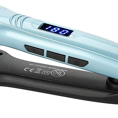Hair Brush for Hair Straightener Beauty Styling Professional Electric Heated Comb Ergonomics design Tourmaline Ceramic Hair Straightener   3 in 1 design deeply nourishing hair Light Blue 1  