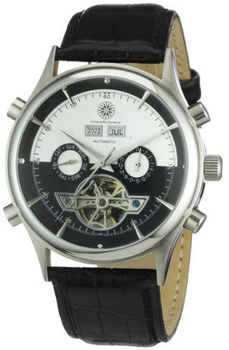 Constantin Durmont Herren-Armbanduhr Baton Rouge CD-BATO-AT-LT-STST-BKWH Constantin Durmont Herren-Armbanduhr Baton Rouge CD-BATO-AT-LT-STST-BKWH