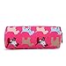 Miss LuLu Women Girls Canvas Students Pen Pencil Case zipper Bags Cosmetic Travel Makeup Bags Pouch Box (Dog Plum)