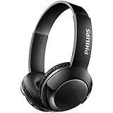 Philips SHB3075BK BASS+ On-Ear Bluetooth-Kopfhörer mit Mikrofon (12 Stunden Akku, satter Sound, starker Bass) schwarz