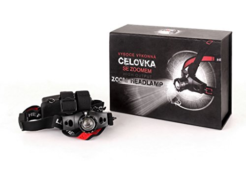CXS CREE LED Stirnlampe 150 lumen 3W – Wiederaufladbare 2200 mAh Batterie Kopflampe mit Einstellbaren Fokus – Sehr Leicht und Comfortable und Ideal fürs Campen, Lesen, Angeln, Joggen, Fahrrad fahren, Arbeiten – Superhelle Kopfleuchte - 3