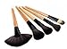 LyDia® Professional 24pcs Natural Wooden handle Black/brown Make Up Brush Set with Case