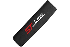 OBong 2 Stück Auto Gurtpolster Schulterpolster Kompatibel mit für Ford ST Line Focus X 2 3 Mondeo Fiesta Kuga MK2 MK3 MK4 Sicherheitsgurt Schulterschutz Zubehör,B