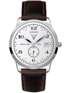 Junkers Herren-Armbanduhr XL FlatLine Analog Quarz Leder 63341